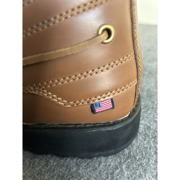 VTG Polo Jeans Co. Ralph Lauren Men’s 12D Hiking Ranger Rugged Boots Tan Leather main image 7